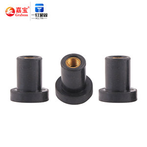 Đai ốc cao su EPDM Đai Ốc Sửa đổi xe máy 1/4 M6 đai ốc mở rộng cao su ốc vít đinh tán cao su phần cứng - Product Image 1