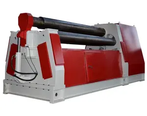Machine à rouler les tôles d'acier à trois rouleaux, hydraulique, CNC, PLC, automatique, en acier inoxydable, de haute qualité, nouvelle usine 2023 - Product Image 1
