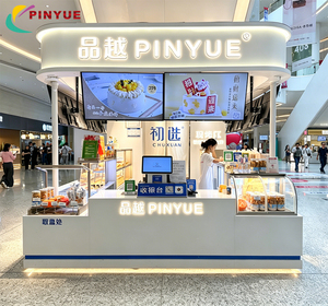 Mostradores de Exhibición de Acrílico y Vidrio para Panadería, Pasteles y Postres, con Puesto de Venta de Alimentos Personalizado en Centros Comerciales - Product Image 3