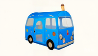 Tente de jeu pliable d'autobus de défilé de casse-croûte pour des enfants à la maison extérieure pour la vente de boissons de casse-croûte tente gonflable d'autobus de nourriture de camion de carnaval