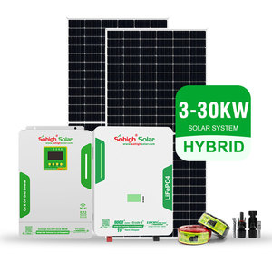 Système d'énergie solaire hybride complet triphasé 5 kW 8 kW 10 kW 48 V, système d'alimentation solaire hybride hors réseau pour la maison - Product Image 1