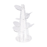 Cadeau de Noël personnalisé Artisanat créatif en acrylique Décoration de table Mini sapin de Noël transparent Casse-tête
