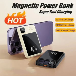 Sạc dự phòng không dây mini KC 5000mah, sạc nhanh 22.5w, pin dự phòng điện thoại di động từ tính, công suất đầu ra 20W - Product Image 6