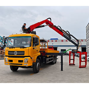 מנוף משאית מניק בעל כושר הרמה של 1.5 טון עם תופס לבנים וזרוע טלסקופית הידראולית לטיפול בחומרים - Product Image 5