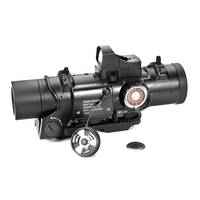 Lunette de visée tactique miniature à point rouge haute puissance infrarouge en alliage d'aluminium de haute qualité 1-4x pour la chasse