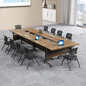 Modular Wood Foldable Conference Room <strong>Table</strong> Set Meeting Training Room <strong>Table</strong> <strong>Table</strong> De Runion Pliable <strong>Mesa</strong> De Conferencia - Product Image 4