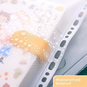 Copertina per agenda A6 a 6 anelli in PVC trasparente, raccoglitore per fogli mobili, protezione trasparente ricaricabile per quaderno - Product Image 3