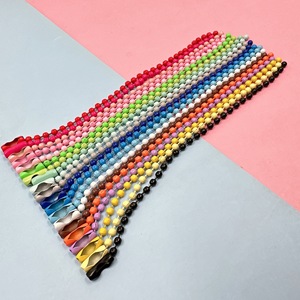 Accesorios de joyería hechos a mano al por mayor de Taodao, cadenas de cuentas coloridas, colgantes, cadena de hierro lacado con diseño de ondas. - Product Image 2