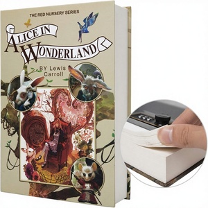 Coffre-fort de livre en papier véritable avec compartiment secret creux et serrure à combinaison, dimensions 8.7"D X 6"W X <span class=keywords><strong>2</strong></span>"H Alice-Combination - Product Image 1