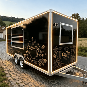 Mobile Coffee <b>Trailer</b> Cart Coffee Truck Coffee Van Mobile Coffee Shop Commercial Business Mobile Kitchen Food <b>Trailer</b> - Product Image 1