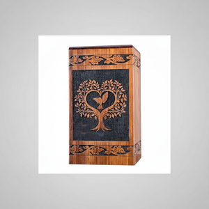 Urnas de cremación de madera de estilo americano moderno hechas a mano, urnas funerarias decorativas para hombre y mujer - Product Image 1