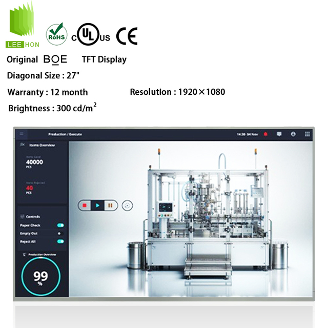Nice Price BOE IPS 27 Inch 1920x1080 Full HD Panel Good View Angle MV270FHM N20 LVDS TFT LCD Screen