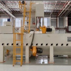 CE Q69 Automatic Roller Conveyor Peening <b>Machine</b> Pass Type <b>Sandblasting</b> Steel Plate/H Beam Blasting <b>Machine</b> Engine - Product Image 5