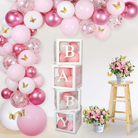 Boîtes à ballons pour fête prénatale 30cm, 1 pièce, cadeau joyeux anniversaire, boîte à lettres, vente en gros