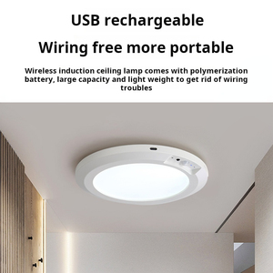 Verdrahtete Deckenleuchte mit Bewegungsmelder für Flur, Garderobe, Balkon, kabellose LED-Induktionsleuchte, per USB wiederaufladbar mit Fernbedienung - Product Image 2