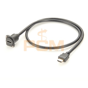 Câble vidéo haute vitesse HD 4K 60Hz UHD 10,2 Gbps pour panneau de montage, compatible avec les plaques frontales carrées, format <span class=keywords><strong>XLR</strong></span> et montage sur châssis - Product Image 4