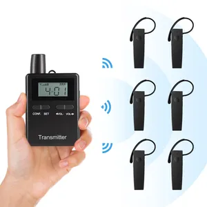 Factory Direct Price Mini Ear-hook Receiver FM Radio Transmitter System For Conference Meeting Museum Convention