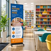 Écran LED pliable à haute fréquence de rafraîchissement 3840Hz, GOB P2.5, en aluminium moulé sous pression, écran publicitaire mobile pour la vente au détail en intérieur