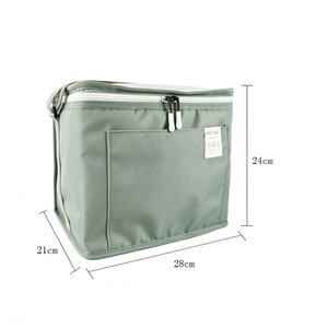 Sac à déjeuner isotherme imperméable en polyester bleu avec fermeture éclair de style japonais, motif de dessin animé personnalisé, nouvelle mode, sac isotherme - Product Image 4