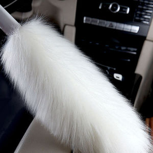 TOPOTO Mini brosse à <span class=keywords><strong>plumeau</strong></span> en laine domestique doux balai de nettoyage avec poignée pour dépoussiérage de voiture - Product Image 4