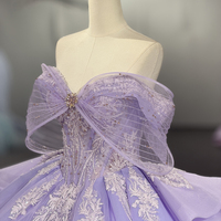 Robe de Quinceañera élégante Jancember 1536 en tulle lilas scintillant, broderie baroque, robe de bal