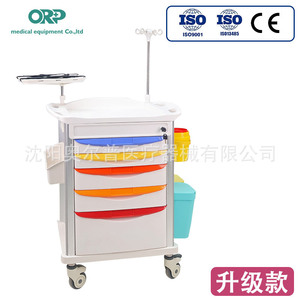Chariot médical d'urgence ABS, ambulance, chariot de traitement multifonctionnel avec tiroir, chariot à médicaments, chariot d'anesthésie hospitalier et - Product Image 1