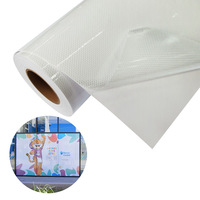 Film PVC brillant auto-adhésif de haute qualité pour vitrine, vision bidirectionnelle, vinyle opaque pour centres commerciaux