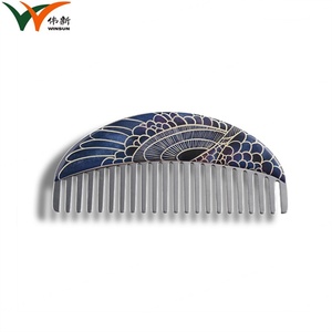 Peine para Barba de Metal, Marca Personalizada, Portátil, de Acero Inoxidable - Product Image 2