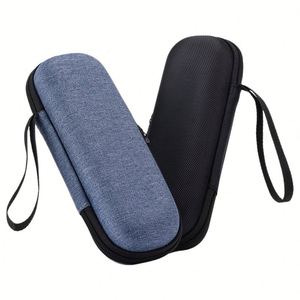 Portable EVA Insulin Cooler <b>Case</b> with Zipper Closure <b>for</b> Travel Storage Black and Blue Design 2-3 Compartments - Product Image 2