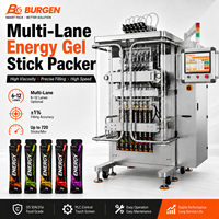 Machine d'emballage automatique de liquides en stick pour gels énergétiques, protéines, électrolytes, haute viscosité, précision de remplissage de 1 %, scellage anti-colmatage