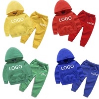 Conyson Bunte Kinderkleidung Herbst Langarm Baumwolle Kapuzenpullover Kinder Outfits Trainingsanzug Kleinkind Jungen Sweatanzug