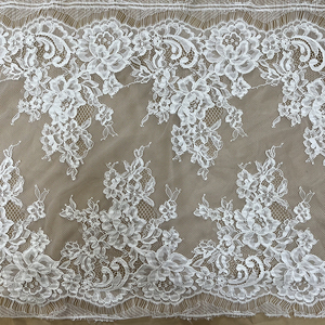 Bordes hechos a mano ACE de alta calidad, cordón de diseño de encaje de pestañas de <span class=keywords><strong>nylon</strong></span>, encaje francés para vestido de novia - Product Image 3
