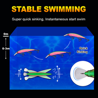 Leurre de pêche Jerkbait OEM Mexique USA 110mm 29g 39g, leurre coulant à lèvre de plongée profonde, leurre minnow en plastique pour eau salée