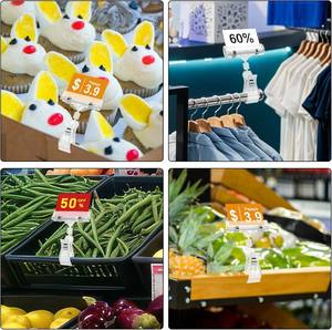 شعار مخصص كليبس سوبر ماركت كليبس حامل بطاقات أرفف بلاستيكية شفافة بوب مشبك علامة لسوبر ماركت شحن سريع - Product Image 5