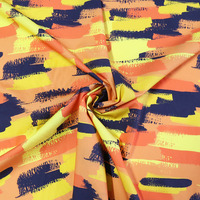 Tissu en satin de coton pour vêtements, surface lisse et brillante, impression numérique personnalisée, approvisionnement direct d'usine, MOQ 1m