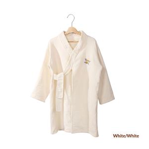 Peignoir long Jienifu en coton pur gaufré, anti-statique et absorbant l'humidité, pour femmes et hommes, nouvelle collection automne-hiver 2025 - Product Image 6