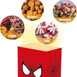 Tema de superhéroe Spider-Man Party Favors Bolsa de aperitivos favorita para niños personalizable Regalo de comida ecológico con impresión digital - Product Image 4
