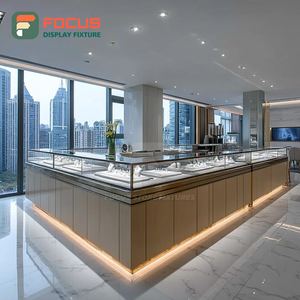 Vitrine de Comptoir en Verre à Cadre Métallique Haute Visibilité pour Magasin de Bijoux et Centre Commercial - Product Image 3