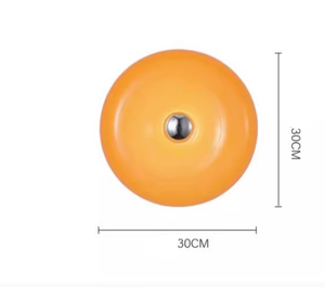 2025 New Orange bàn ánh sáng Donut đèn cam 30cm đường kính Dimmable ánh sáng ban đêm với cảm biến cảm ứng USB hoặc DC đầu ra Đèn tường - Product Image 2