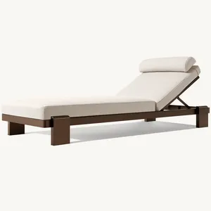 Osmanlı açık daybed bahçe lüks alüminyum şezlong sözleşme mobilya ile otel güneş havuzu şezlong sandalyeler