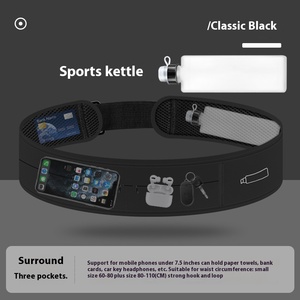 Custom Fitness Waist Bag Women and Men Sports Zipper Water-<b>proof</b> Running Belt With Mobile Phone Equipment Storage Jogging Bags - Product Image 3