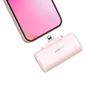 Powerbanks 5000mAh Capacity 12W Easy to Use Flexible Portable Mini Finger Emergency Capsule Power Bank for Phone