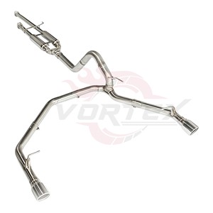ระบบท่อไอเสียสแตนเลสสตีลประสิทธิภาพสูง Vortex สำหรับรถกระบะ Toyota Tundra พร้อมท่อเรโซแนเตอร์คู่แบบปรับแต่ง - Product Image 2