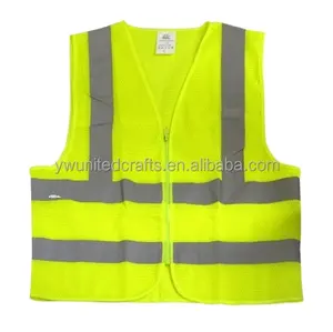 Gedrukt Best Selling Reflecterende Veilig Vest Veiligheid Stof Reflecterende Vest Voor Waarschuwing