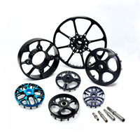 Boîtier de moteur BLDC 3115/4320 traité en surface, pièces de cloche de rotor usinées CNC