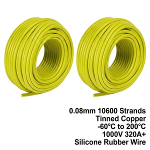 Câble électrique flexible en caoutchouc silicone UL3644 de 53 mm² (calibre 1/0) pour mise à la terre, machine à souder, barre omnibus et générateur, usage intensif - Product Image 1
