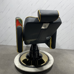 Sedie da parrucchiere per <span class=keywords><strong>parrucchieri</strong></span> di bellezza in stile Vintage pompa idraulica sedia da barbiere girevole reclinabile in oro - Product Image 5