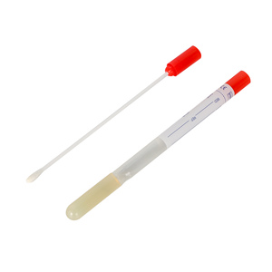 Kustom sekali pakai kapas steril medis stik Swab disetujui CE Putih aplikator ujung Rumah Sakit - Product Image 1