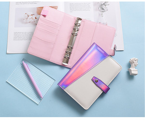 Carnet de notes à couverture rigide en cuir PU A5/A6 avec reliure à anneaux, design personnalisé pour usage promotionnel - Product Image 2