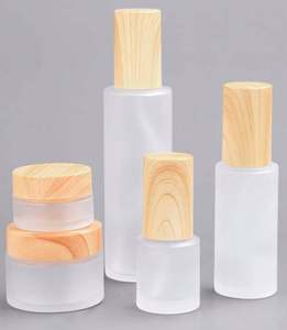 Flacon en verre givré haut de gamme de haute qualité avec bouchon à vis, flacon cosmétique portable, flacon d'huile essentielle transparent et portable - Product Image 5